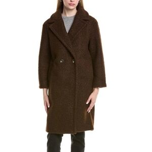 NWT Tahari Boucle Coat – Chocolate – Size L